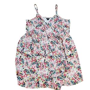 Torrid Vibrant Summer Georgette Surplice Wrap Romper Pink Women's Size 2X
